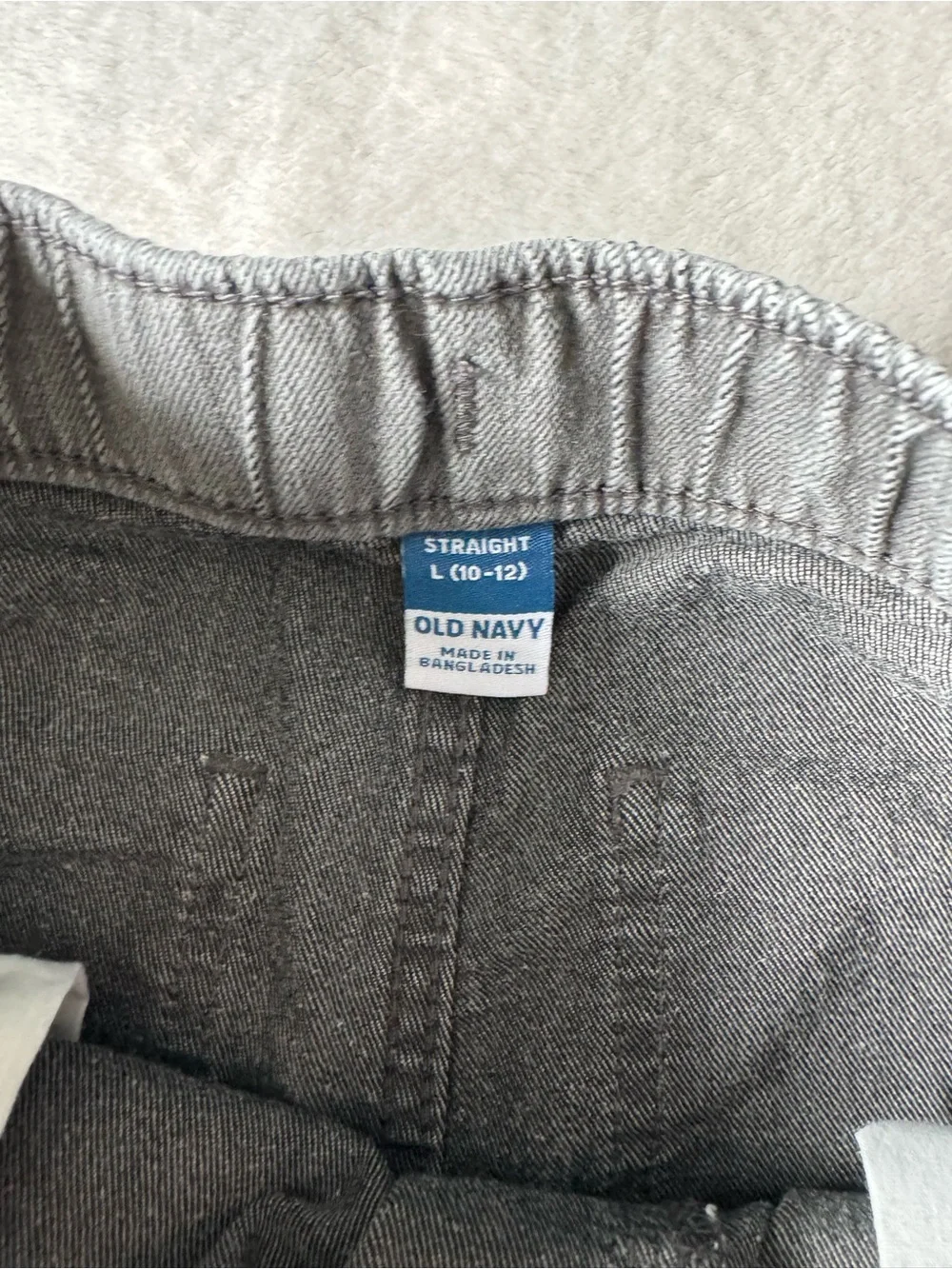 Old Navy Gray Pull-On Kids Casual Pants with Drawstring